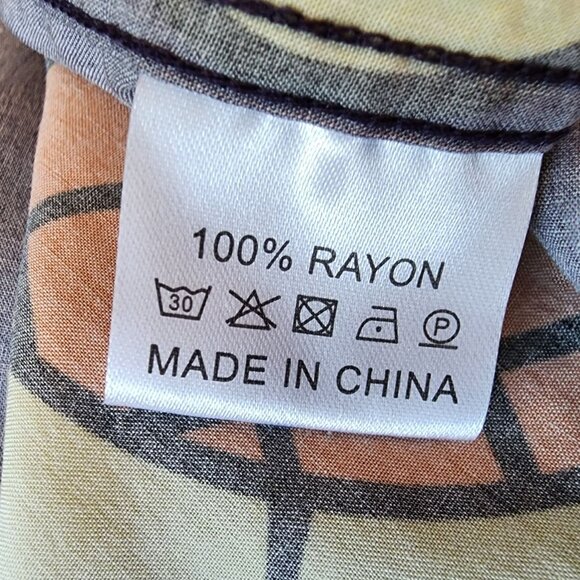 Steady Hands Adult Small Shirt Sunflower Collared Button Down Hawaiian Shirt - Picture 7 of 8